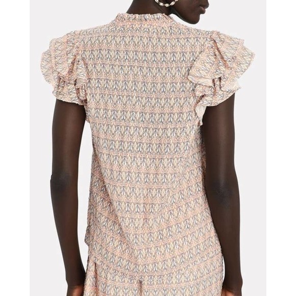 INTERMIX Valora Ruffled Fil Coupe'‎ Top Size 0 - Picture 2 of 9